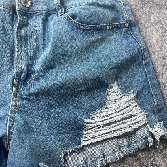 Rewash Women Shorts 11/30 Super High Rise Vintage Reunion Ripped Frayed #0271 - Picture 2 of 8